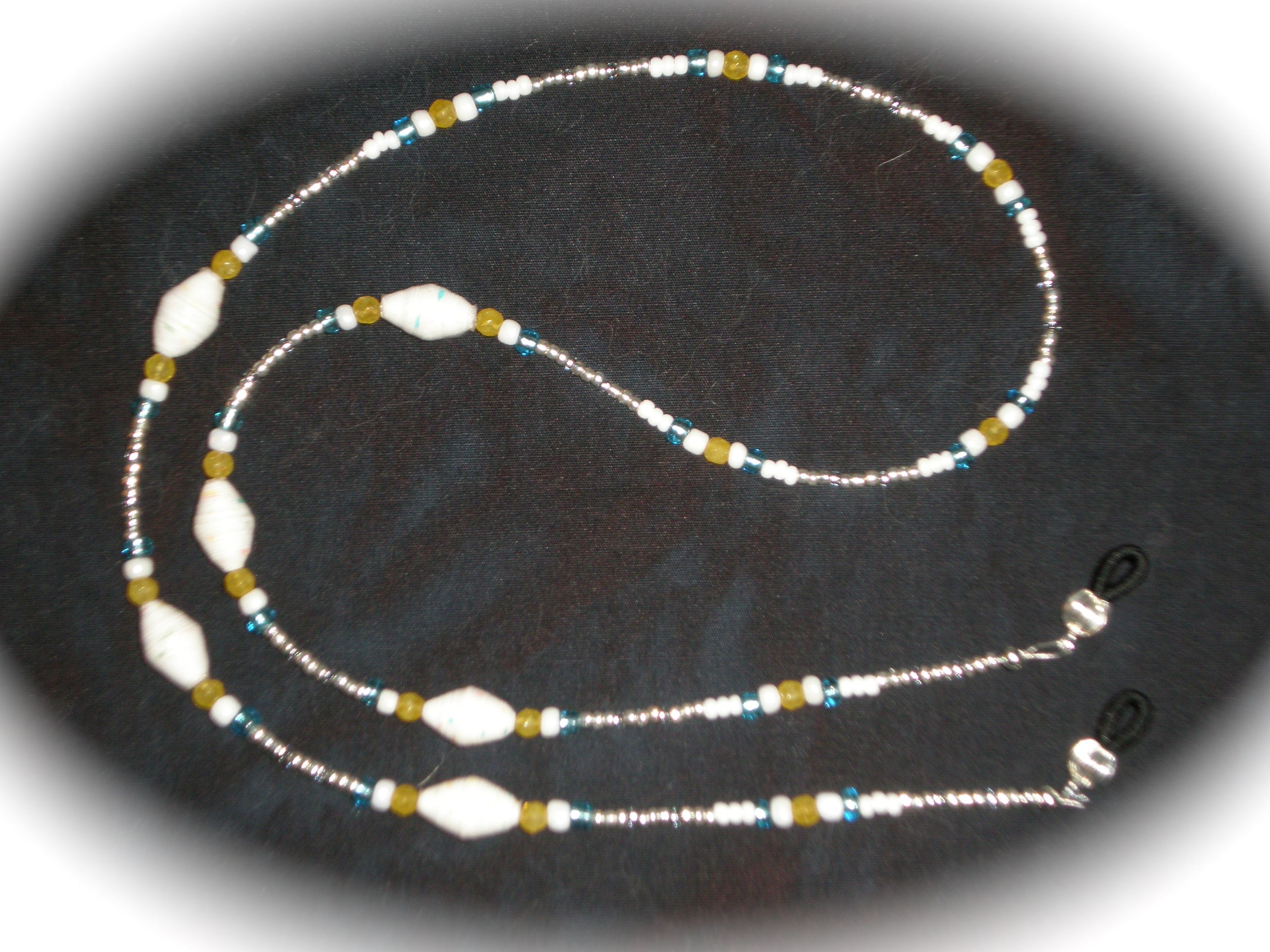 Buy Hand Made Custom Beaded Eyeglass Chain, made to order from Kindred