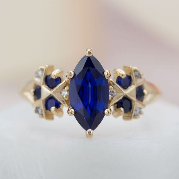 Like a piece of jewelry straight out of the game, this Legend of Zelda inspired ring features detailing inspired by Zora’s Sapphire.