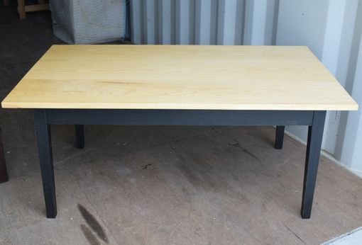 Custom Made Shaker Coffee Table In Ash, Cherry Oak Walnut