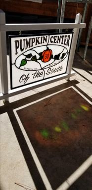 Custom Made Stained Glass Sign