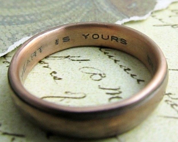 Custom Made Rustic Men's Wedding Band In Rose Gold by James Christian