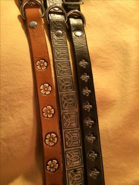 Custom Made 3/4" Leather Dog Collars