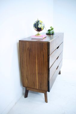 Custom Made Sputnik Mid Century Modern Walnut Dresser