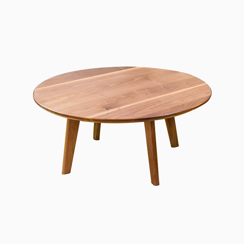 Buy Hand Made Mid Century Modern Inspired Solid Walnut Round Coffee