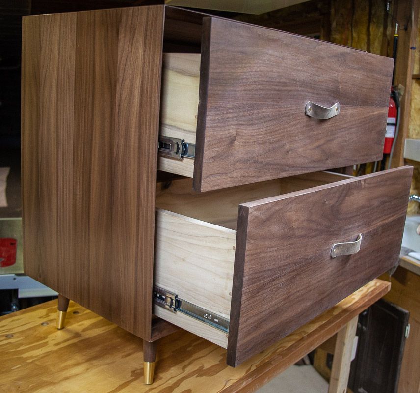 Buy Custom MidCentury Modern Lateral File, made to order from Bench Dog Woodworks