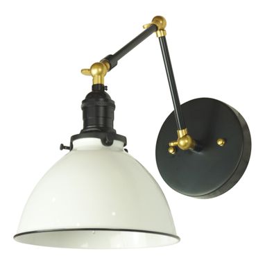 Custom Made Colony 1-Light Dimmable, Swing Arm Wall Lamp