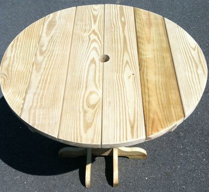 Custom Made Round Patio, Yard Or Pool Side Table