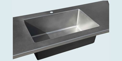 Custom Made Stainless Countertop With Sink & Matte Finish
