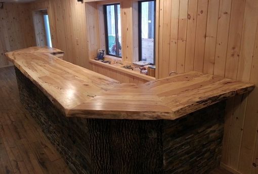 Custom Made Live Edge Spalted Maple Bar Counter