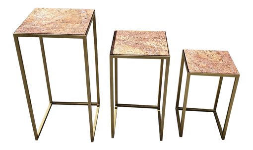 Custom Made Hand Crafted Steel Nesting Tables