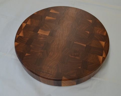 Custom Made Round End Grain Cutting Board