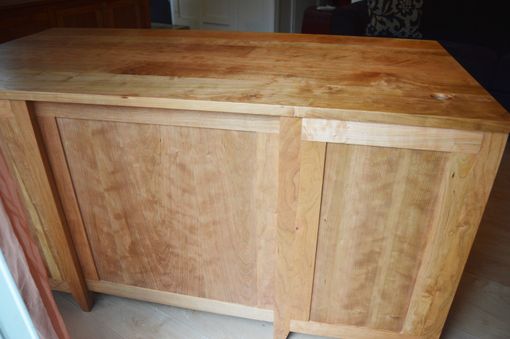 Custom Made Figured Solid Cherry Executive Desk