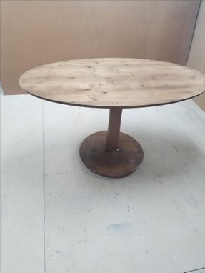 Custom Made Custom Oval Dining Room Table In Knotty Alder