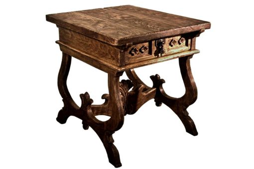 Custom Made Rustic Tuscany End Table