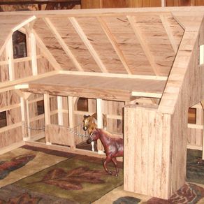 Hand Crafted Wooden Toy Barn #3 by Wild Cat Hollow Creations ...