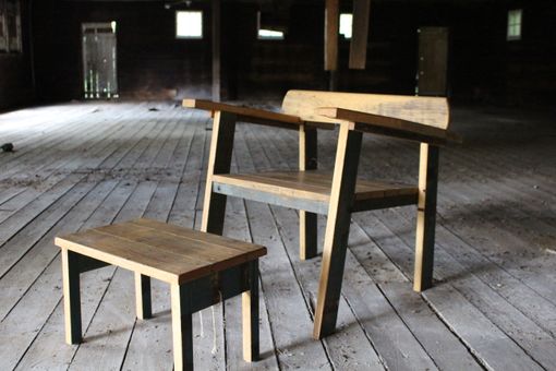 Custom Made Reclaimed Oak Mid Century Modern Inspired Chair ... Amelia
