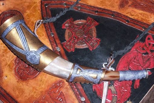 Custom Made Horn Of Gondor Replica Leather Artistic Interpretation Of The Original. Lotr