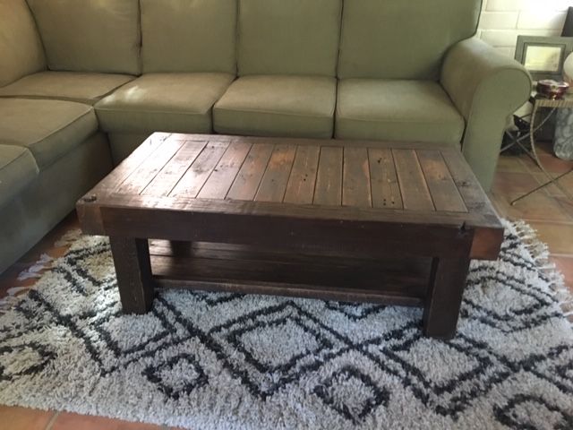 Hand Crafted Rustic Reclaimed Farmhouse Coffee Table by A.M.Abbott ...