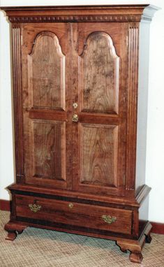 Custom Made Cherry Wardrobe Arched Panels