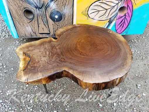 Custom Made Natural Wood Table- Live Edges- Log Table- Log Furniture- Round Table- Rustic- Coffee Table