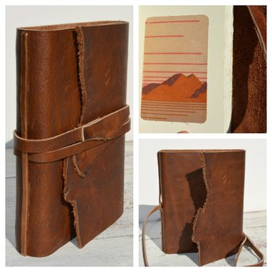 Custom Made Handmade Leather Bound Cowboy Journal Western Travel Diary Notebook