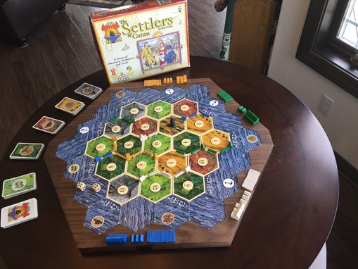 Custom Made Settler's Of Catan (Hexagonal) Game Boarder