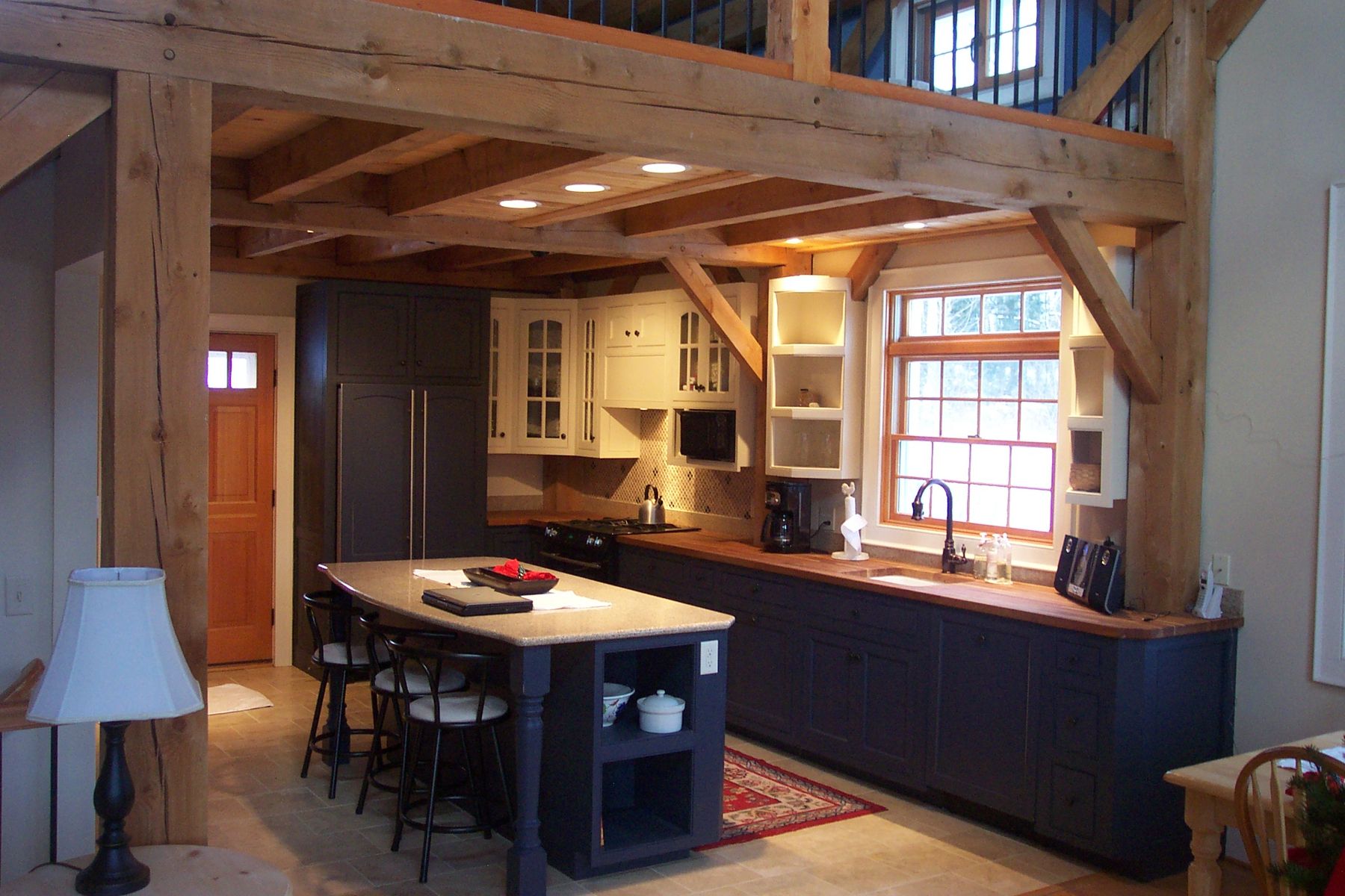 Handmade Timberframe Kitchen Colonial Style By Fineline