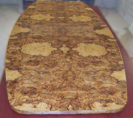 Custom Made Olive Ash Burl Conference Table