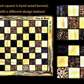 Hand Made 4 Player Chessboard by Endless Design