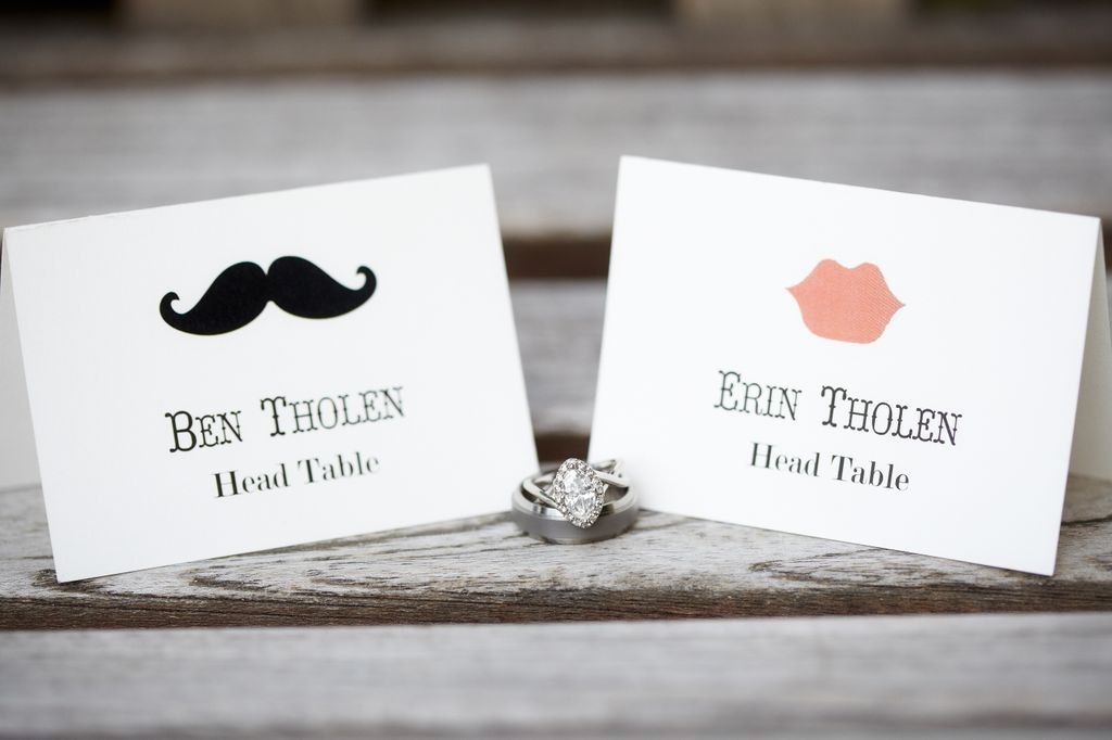 hand made custom wedding place cards mustache and lips design personalized escort card by invitation to shine custommadecom - Table Place Cards hand made custom wedding place cards mustache and lips design personalized escort card by invitation to shine custommadecom - Table Place Cards