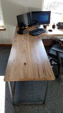 Custom Home Office Reclaimed Wood Desk by re.dwell | CustomMade.com