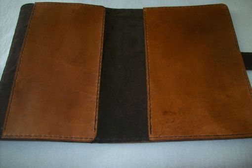 Custom Made Leather Book Cover For Two Books