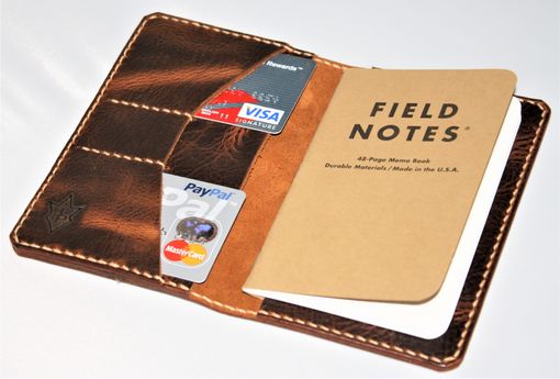 Custom Made Jp Leathercraft Handmade Scribo Field Notes Cover Wallet Wheat Harvest Leather