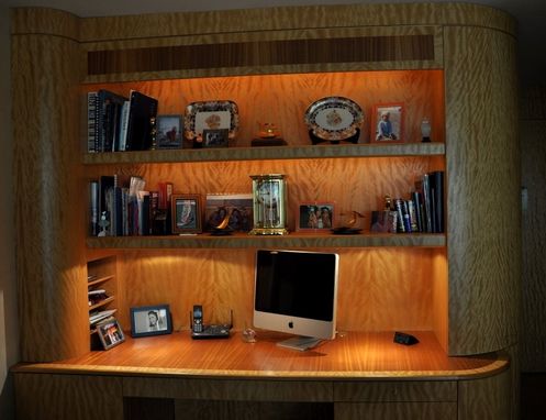 Custom Made Built-In-Desk And Matching Paneling