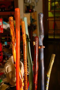 Custom Made Lodestar Walking Sticks:  Designed To Accompany You On The Path You Have Chosen To Follow