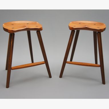 Custom Made Saddle Seat Bar Stool (Counter Height)