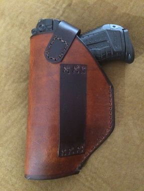 Custom Made Coat Of Arms / Family Crest Leather Holster