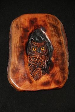 Custom Made Wood Owl Wall Art