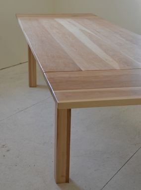 Custom Made Hickory Farm Table With Leaves