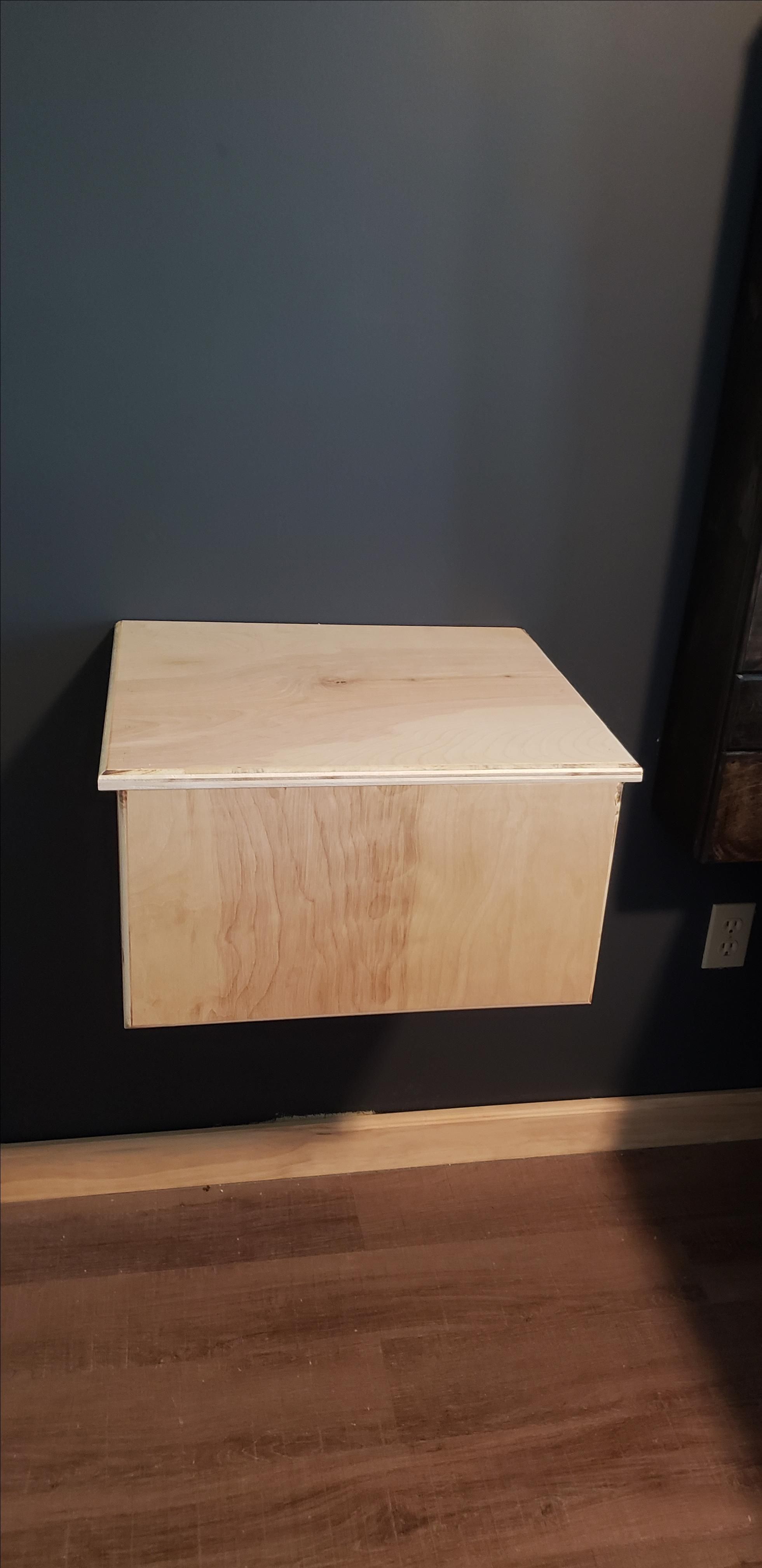 Hand Made Floating Nightstand With Hidden Compartment by PDM