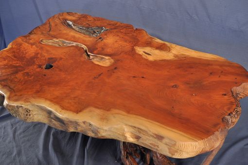 Custom Made Redwood Burl Coffee Table