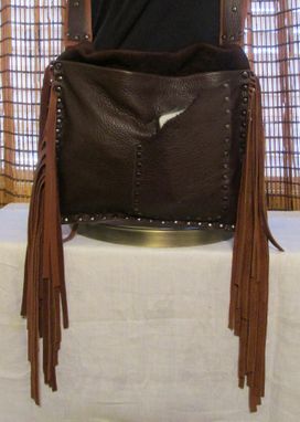 Custom Made Leather Fringe Bohemian Cross Body Bag ~ Western Fringe Bag