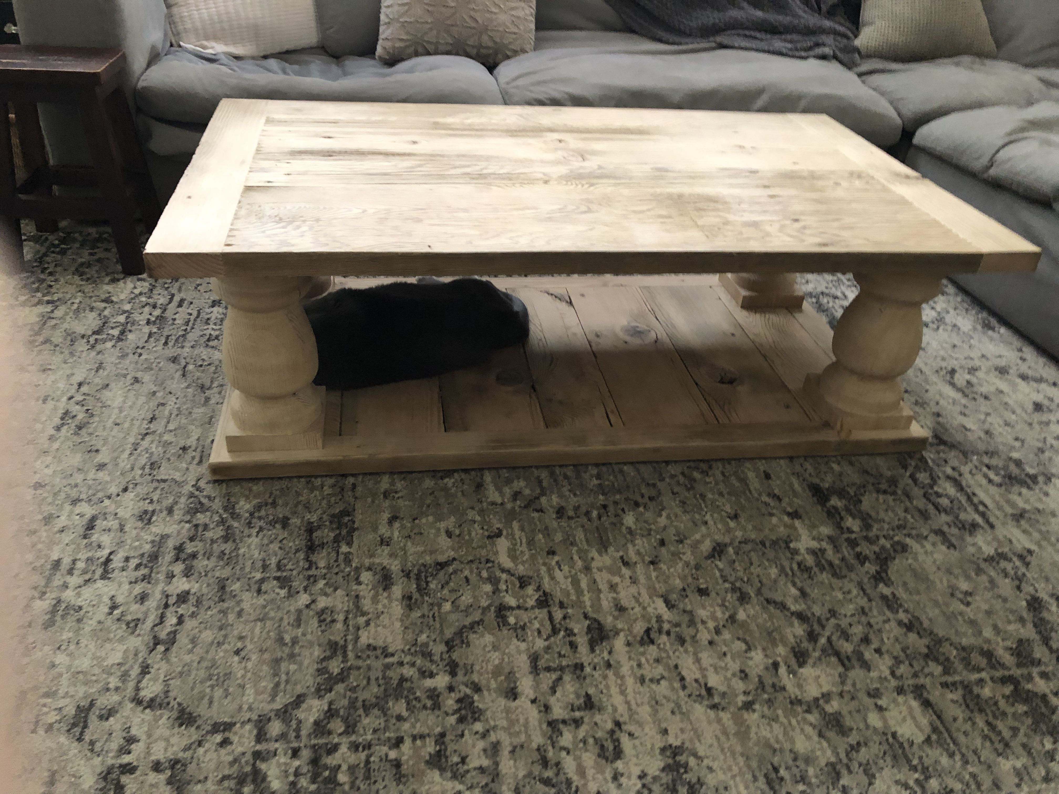 Custom Made Rustic Reclaimed Lumber Coffee Table by Twisted Hearts