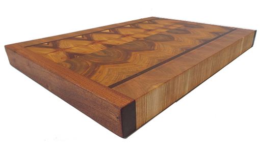 Custom Made Canary Wood - Exotic Wood End Grain Cutting Board
