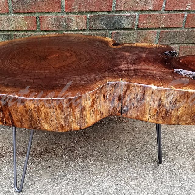 Custom Live Edge Coffee Table Round Tree Slice Log Custom Live Edge Coffee Table Round Tree Slice Log Thick Walnut Natural Wood Reclaimed By Cky Liveedge Custommade Com