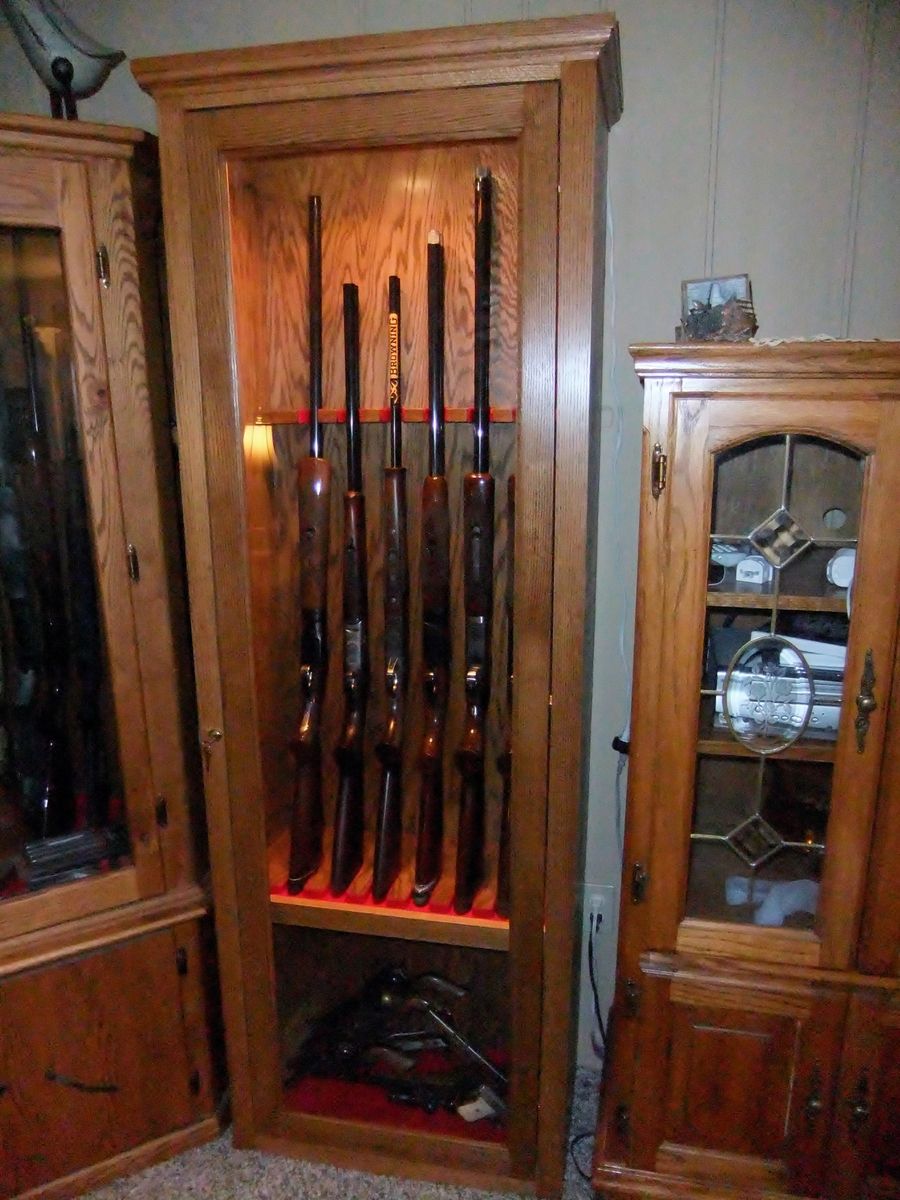 Custom Gun Cabinet by Port Wood Works | CustomMade.com