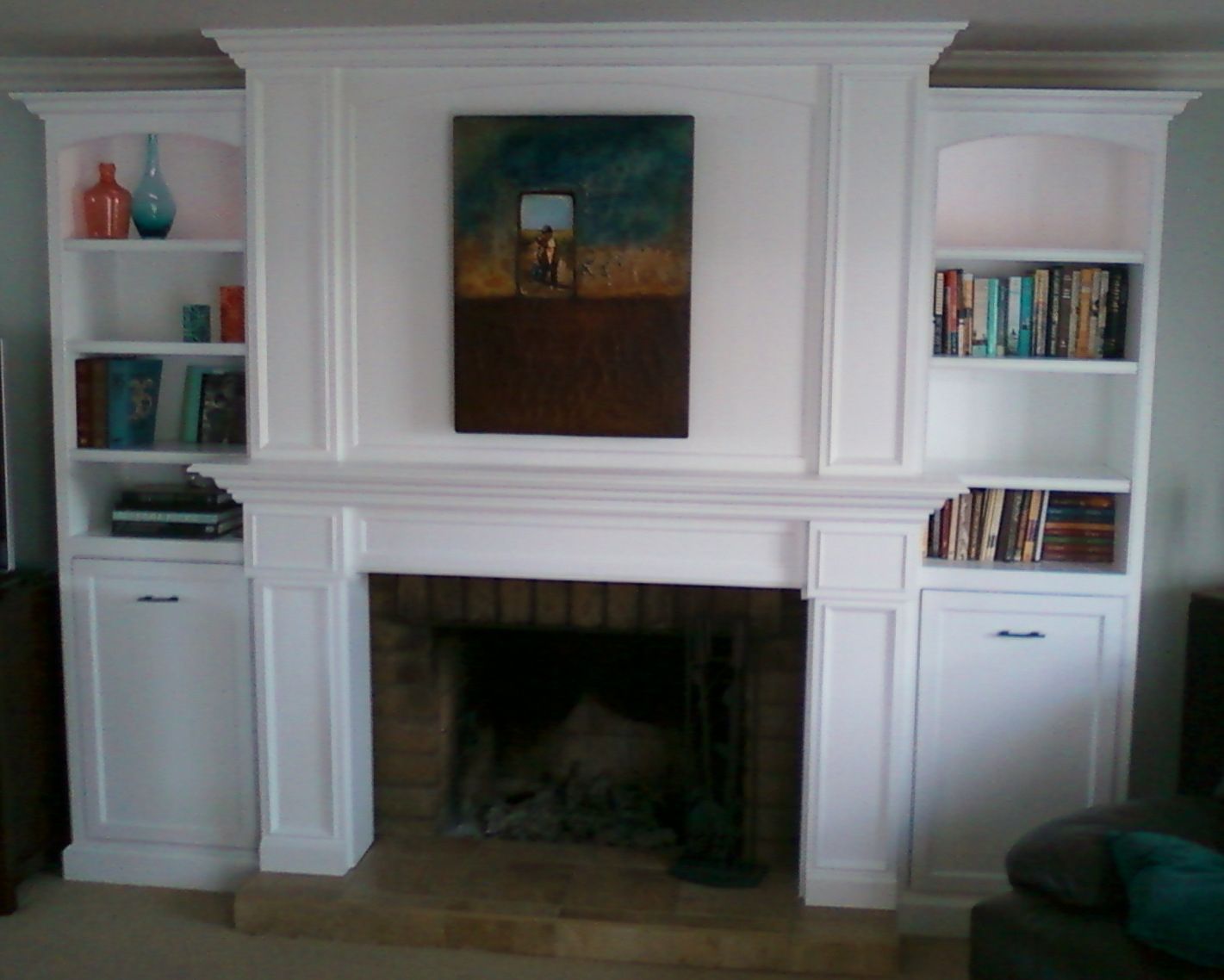 Hand Made Mantel Bookcase By Santini Custom Furniture Custommade Com