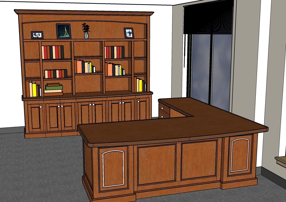 Handmade Lawyer's Office Suite by Woodworks