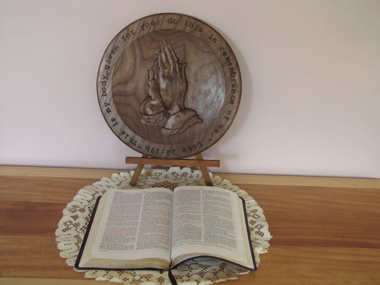 Buy Custom Made Communion Plate, made to order from er Wood Designs
