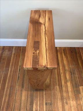 Custom Made Rustic Curved Side Table